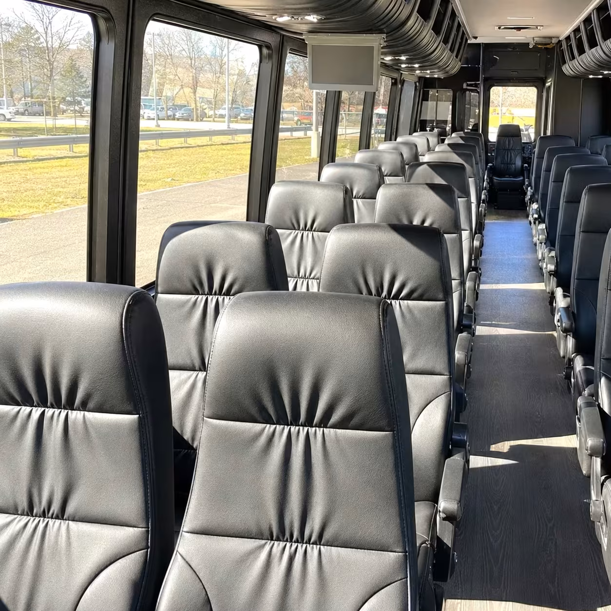 28 passenger minibus inside