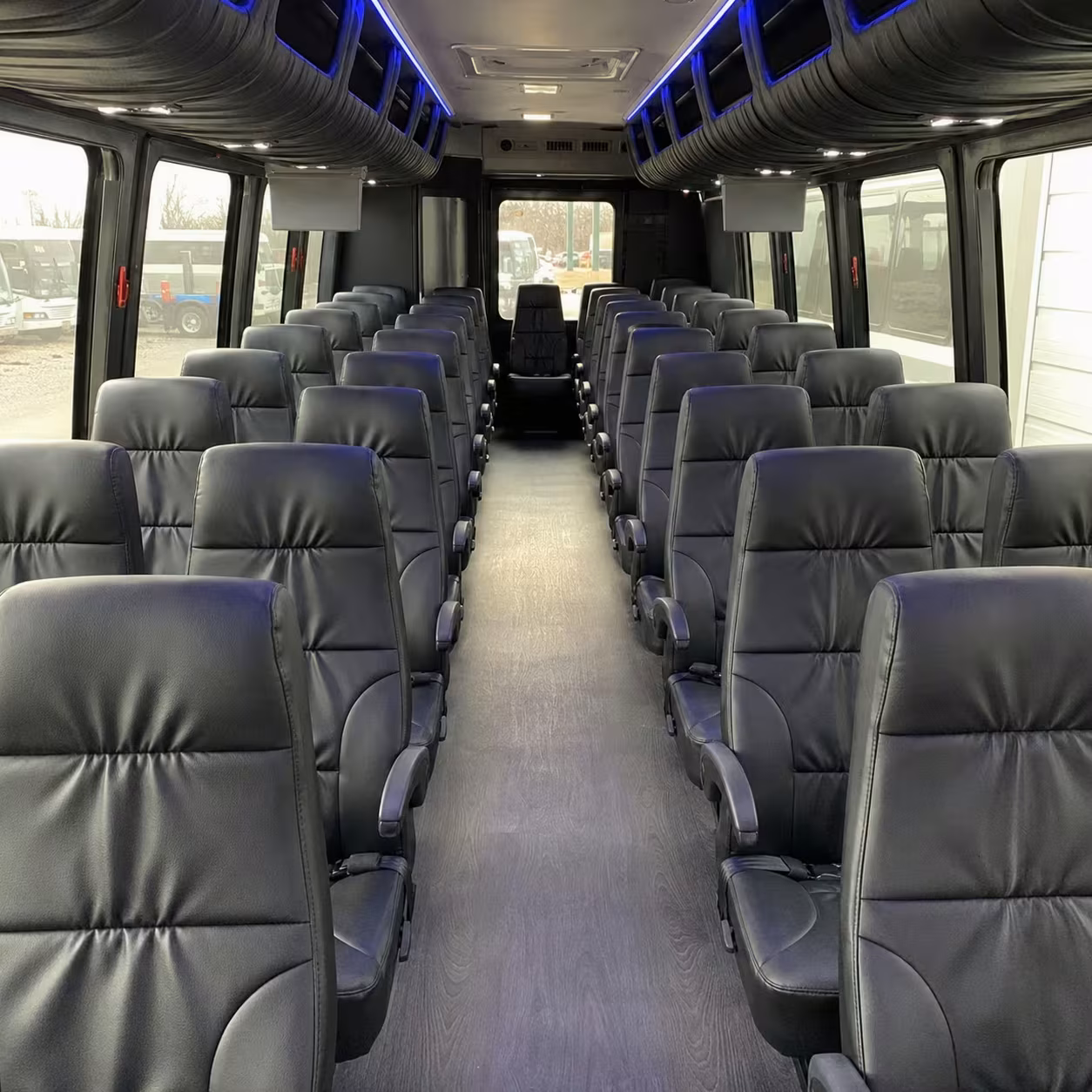 30 passenger minibus inside